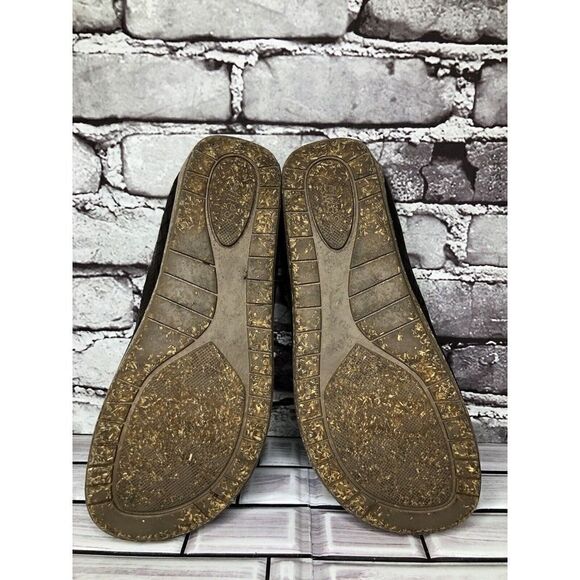 Elite By Walking Cradles Brown Leather Croc Comfort SlipOn Cork Clogs Women Sz 8 - Picture 14 of 16